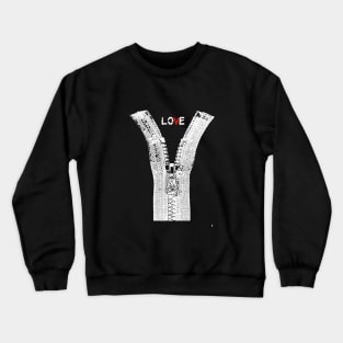 Love in a white castle, a woman and a man . Crewneck Sweatshirt